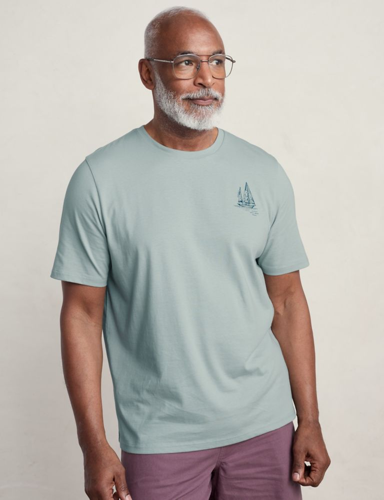 Organic Cotton Boat Graphic T-Shirt 3 of 5