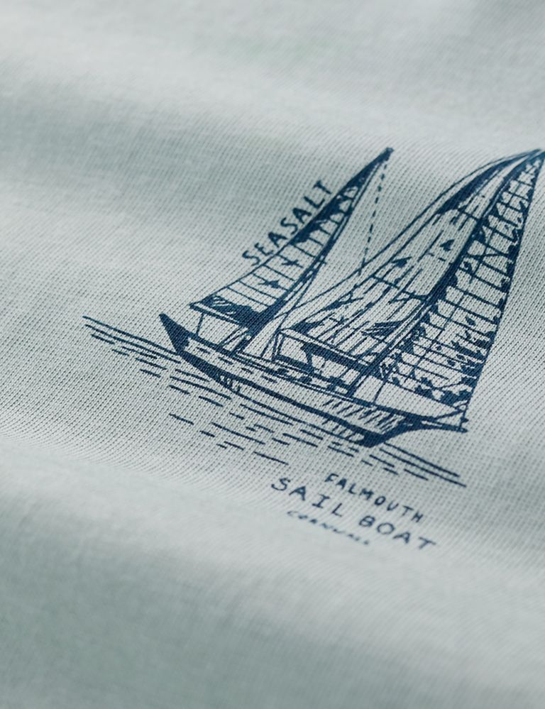 Organic Cotton Boat Graphic T-Shirt 5 of 5