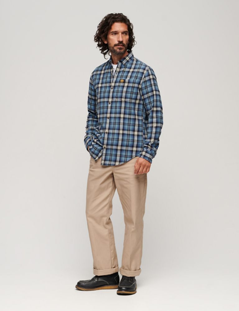 Organic Cotton Check Flannel Shirt 3 of 7