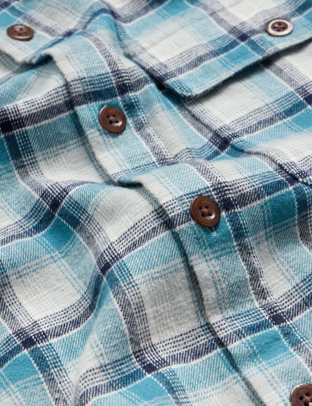 Organic Cotton Check Flannel Shirt 6 of 6