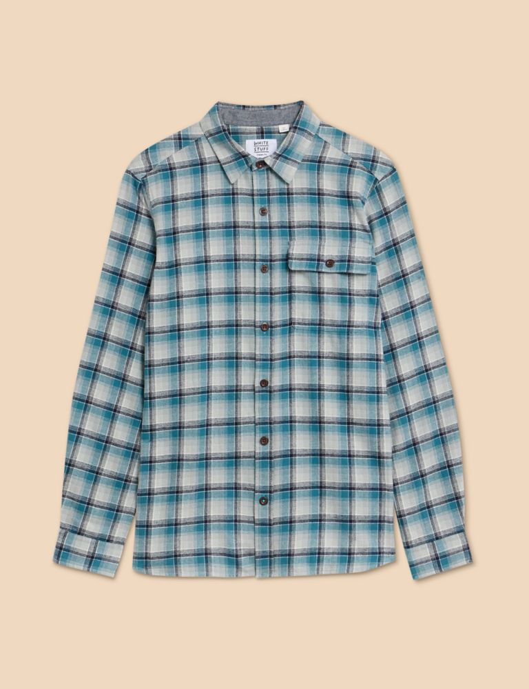 Organic Cotton Check Flannel Shirt 2 of 6