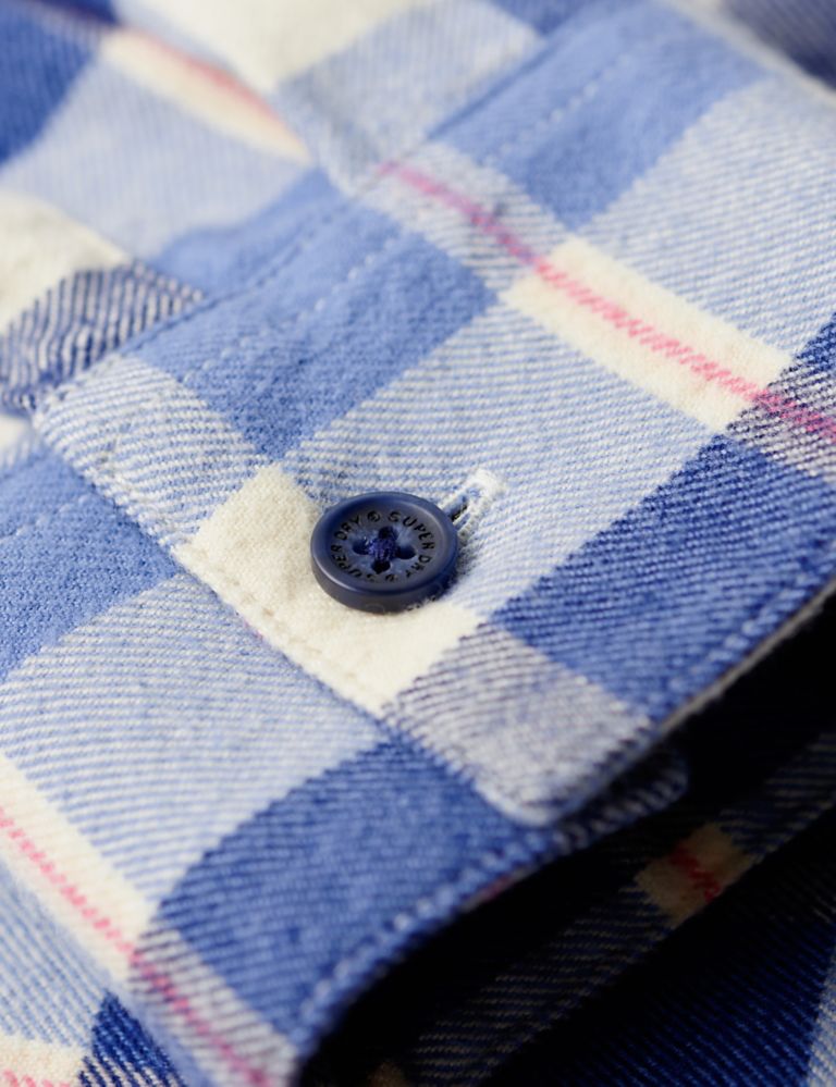 Organic Cotton Checked Relaxed Shirt 6 of 6