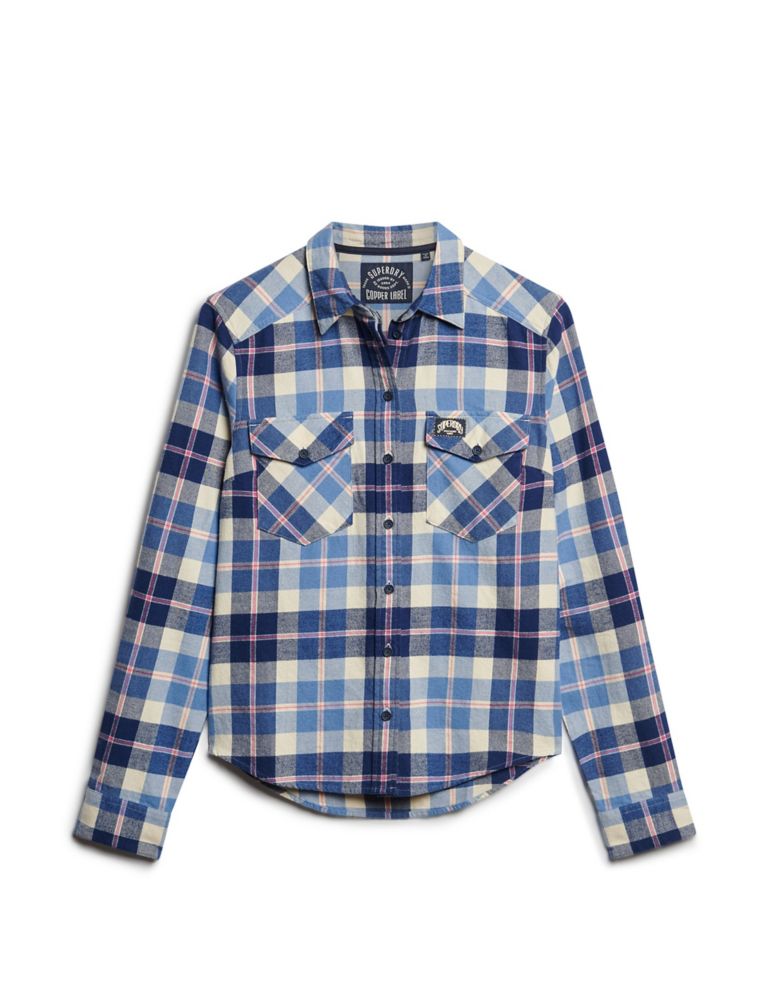 Organic Cotton Checked Relaxed Shirt 2 of 6