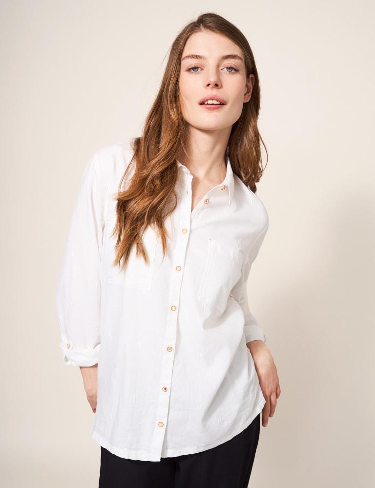 White cotton dress shirt womens hotsell