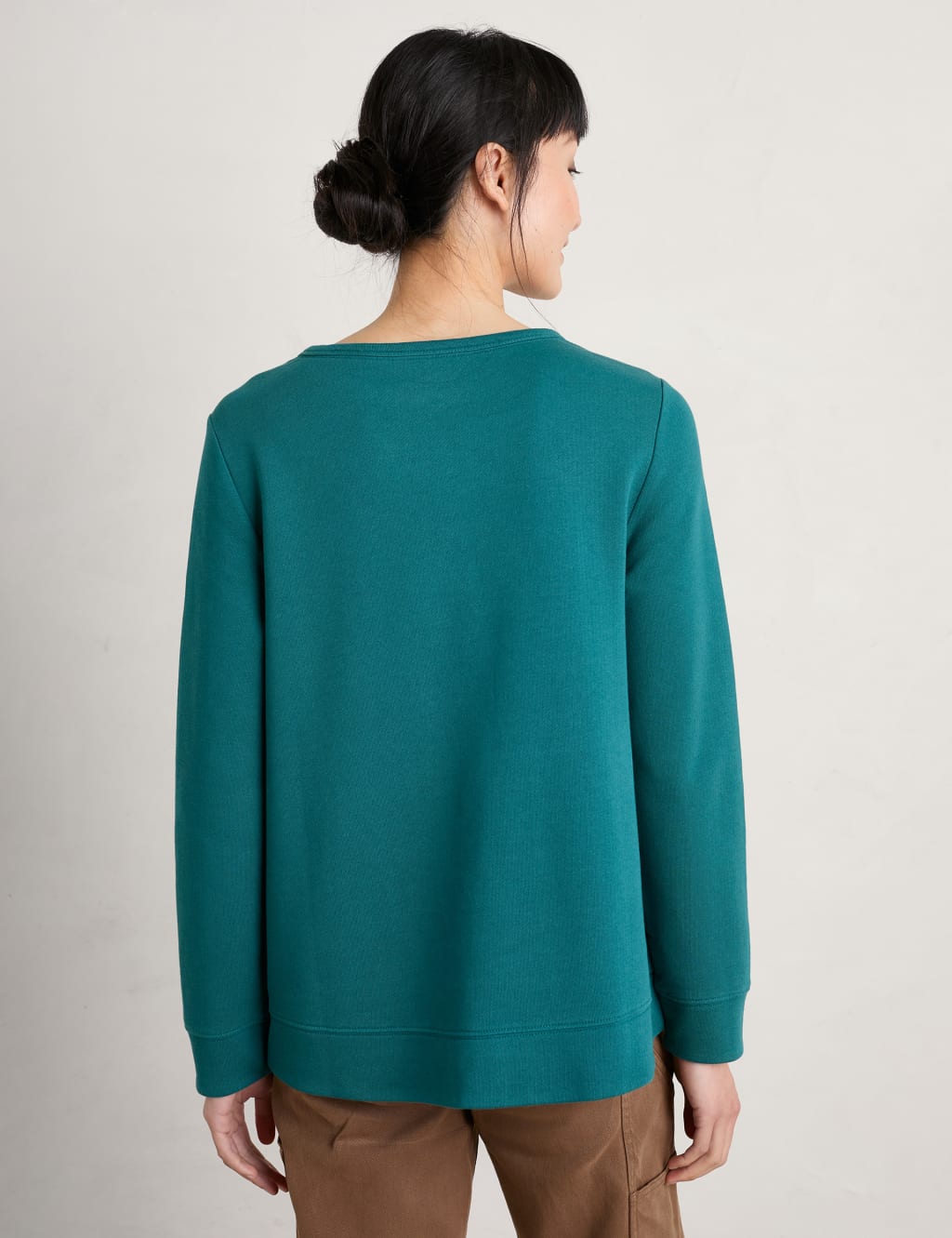 Organic Cotton Crew Neck Sweatshirt Seasalt Cornwall M&S