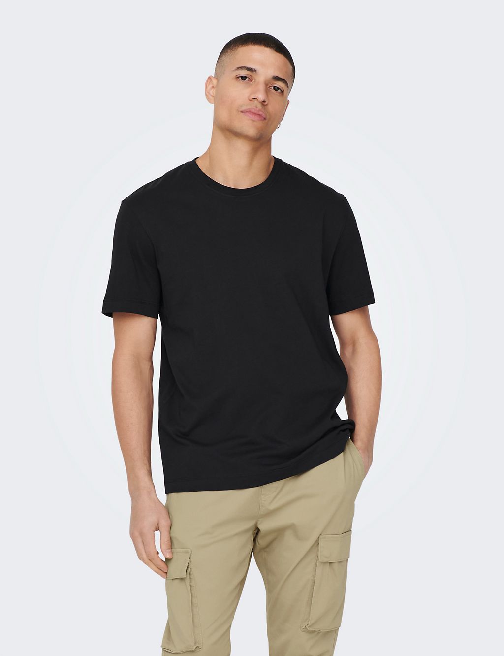 Organic Cotton Crew Neck T-Shirt | ONLY & SONS | M&S