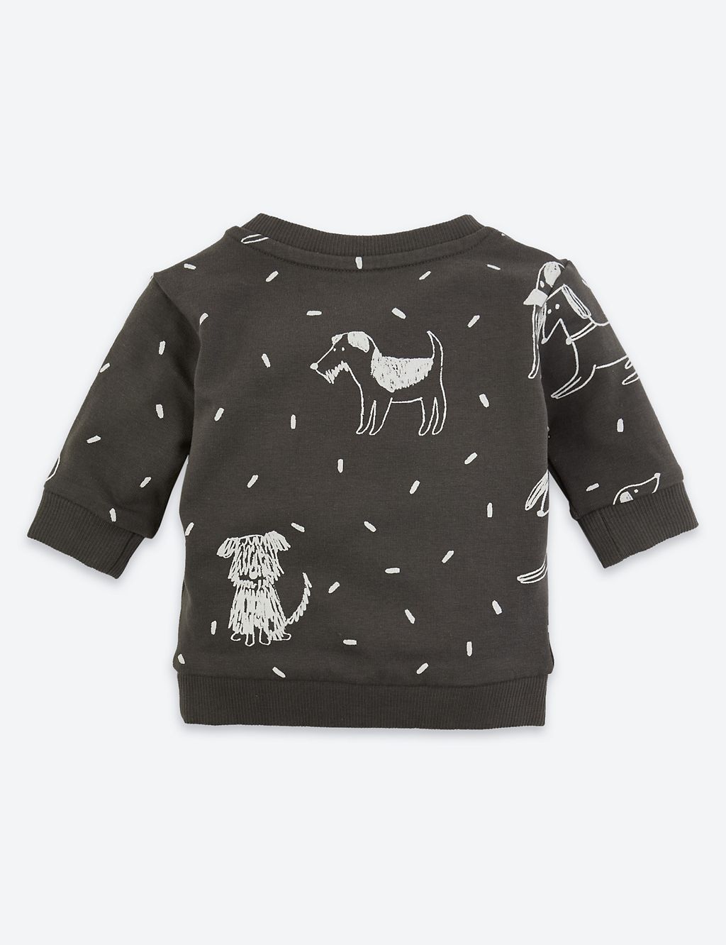 Organic Cotton Dog Print Sweatshirt (7lbs-3 Yrs) 1 of 3