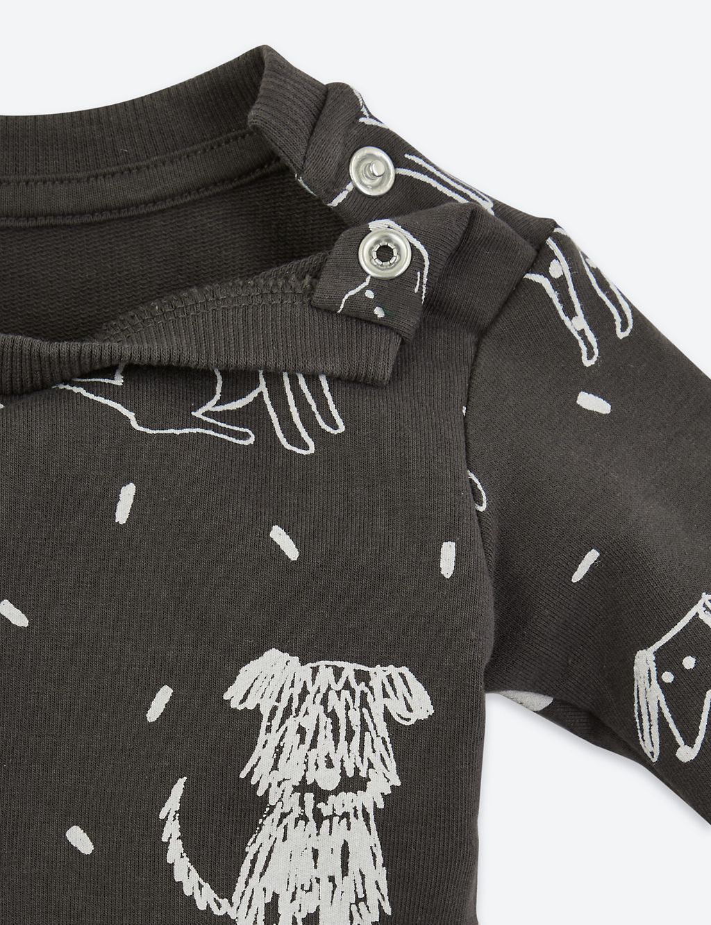 Organic Cotton Dog Print Sweatshirt (7lbs-3 Yrs) 2 of 3
