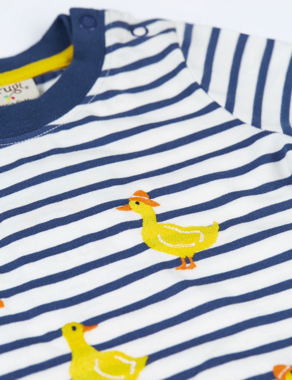 Organic Cotton Duck Striped T-Shirt (0-3 Yrs) 2 of 2
