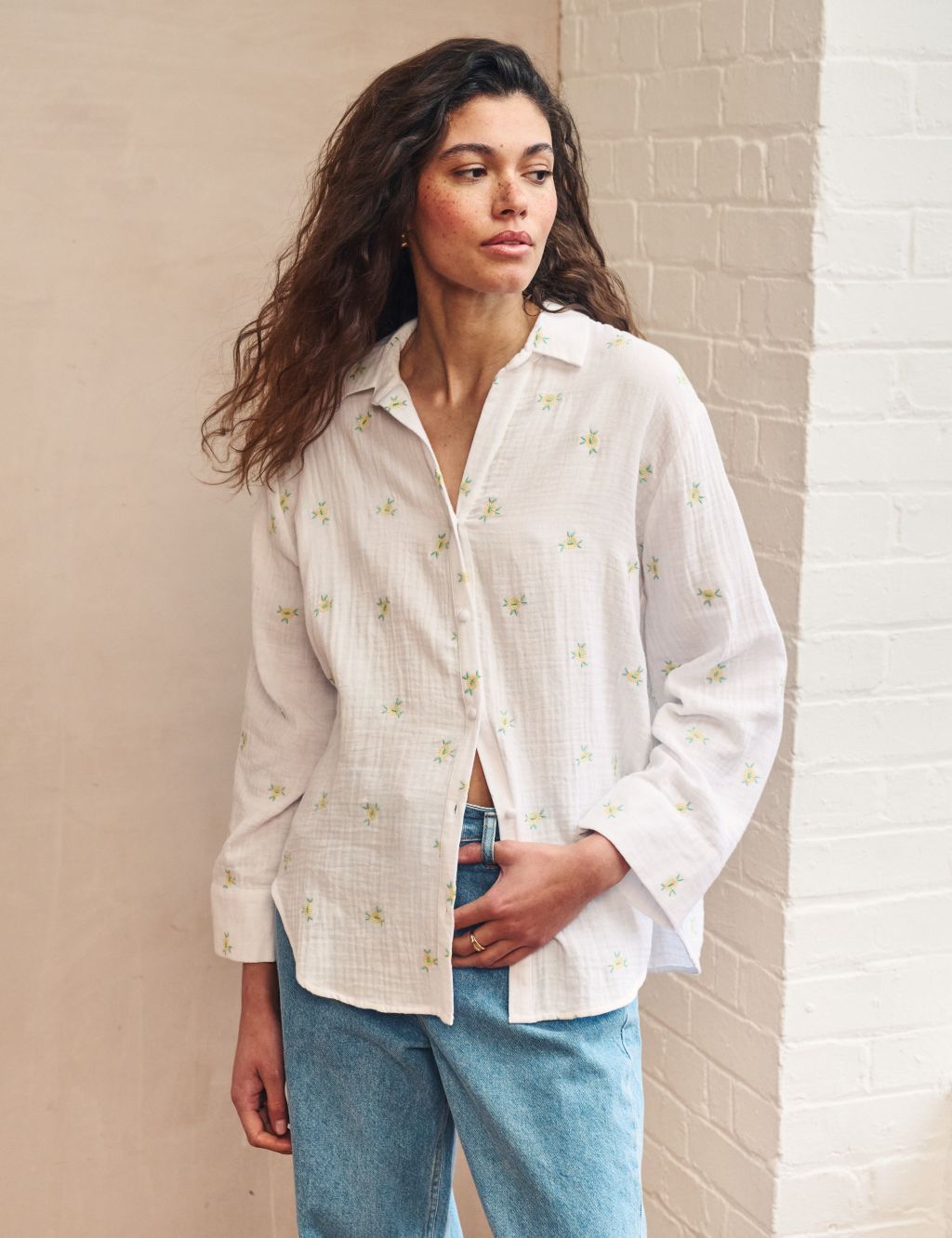 Organic Cotton Embroidered Collared Shirt 3 of 5