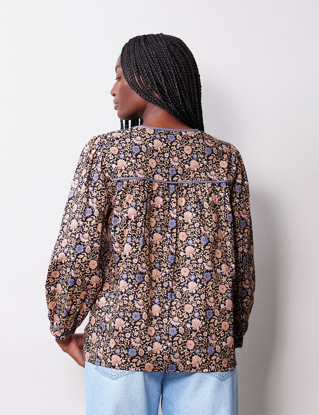 Organic Cotton Floral Blouse 2 of 4