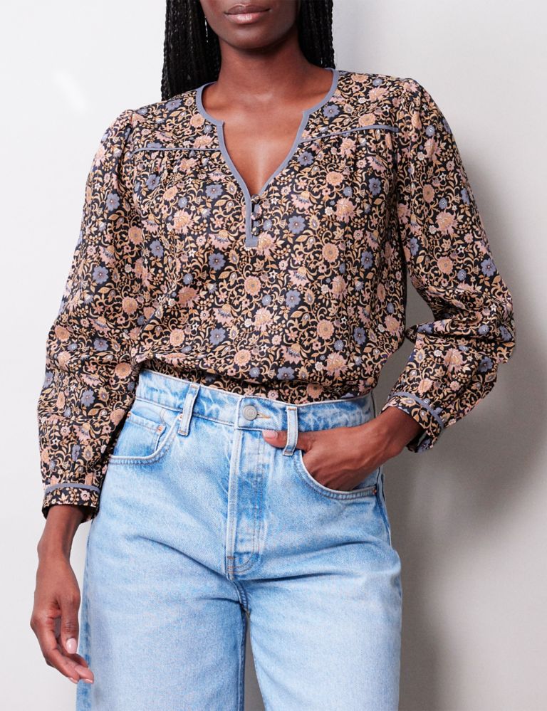 Organic Cotton Floral Blouse 4 of 4