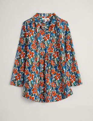 Organic Cotton Floral Collared Tunic Image 2 of 5
