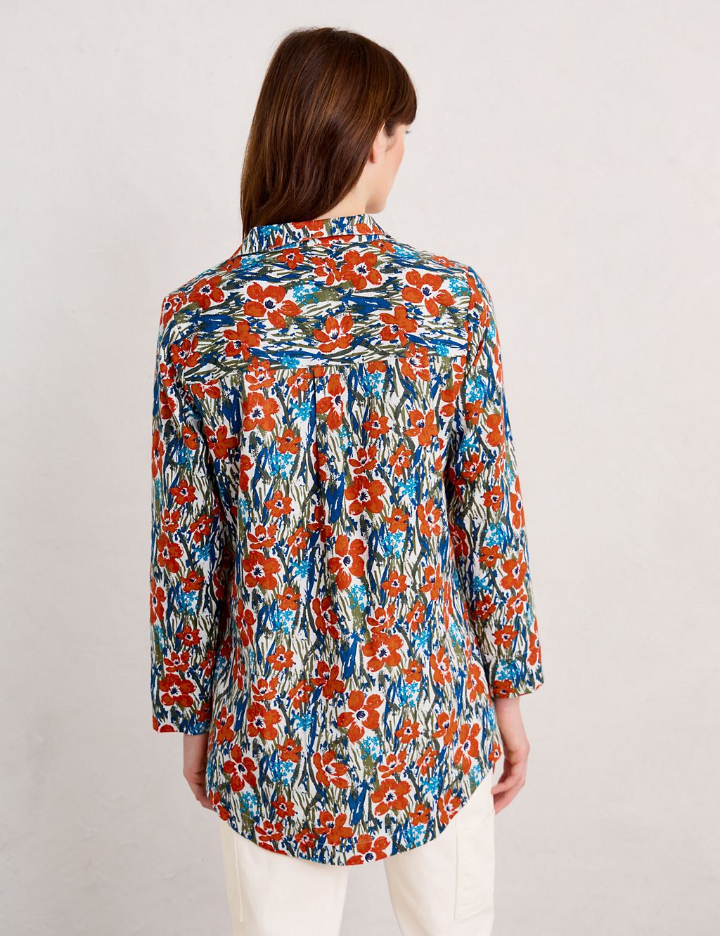 Organic Cotton Floral Collared Tunic 4 of 5