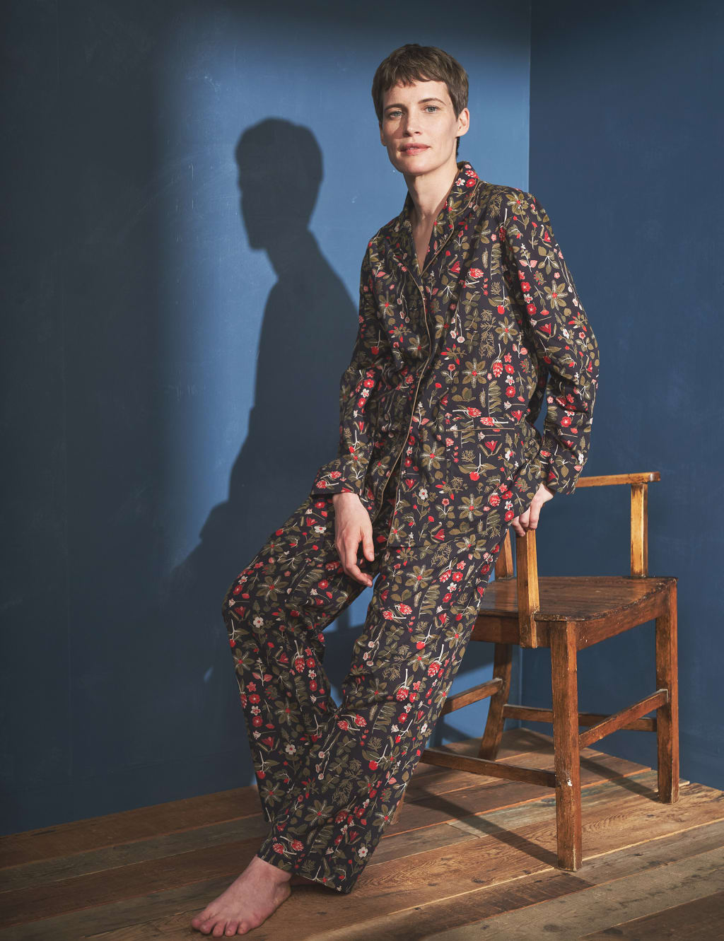 Organic Cotton Floral Pyjama Set Seasalt Cornwall M S