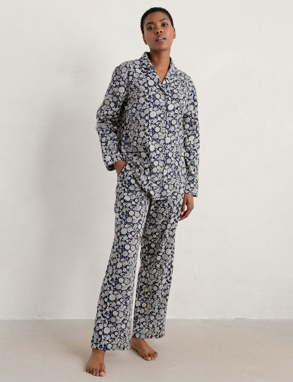 Organic Cotton Floral Pyjama Set 2 of 5