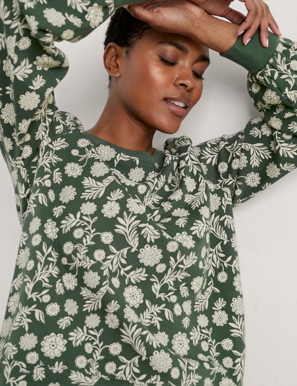 Organic Cotton Floral Sweatshirt | Seasalt Cornwall | M&amp;S