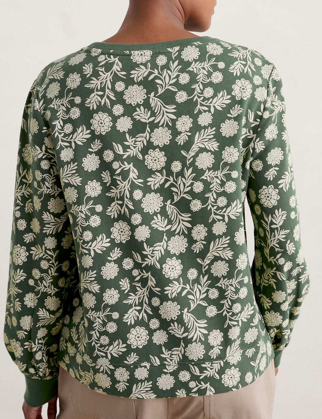 Organic Cotton Floral Sweatshirt 4 of 5
