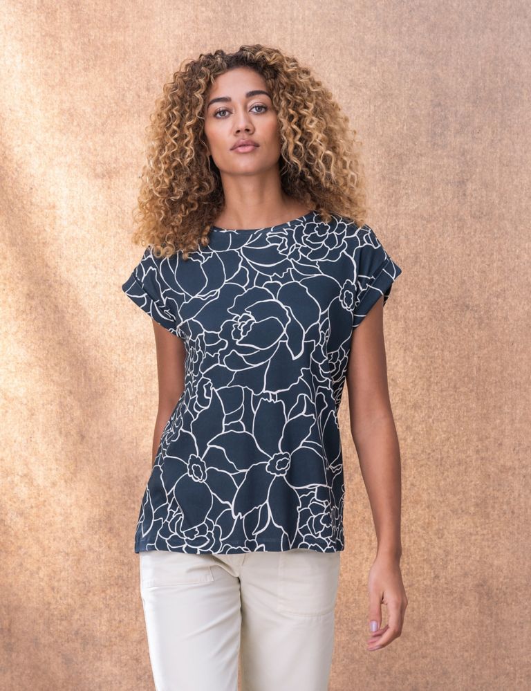Organic Cotton Floral T-Shirt 4 of 5