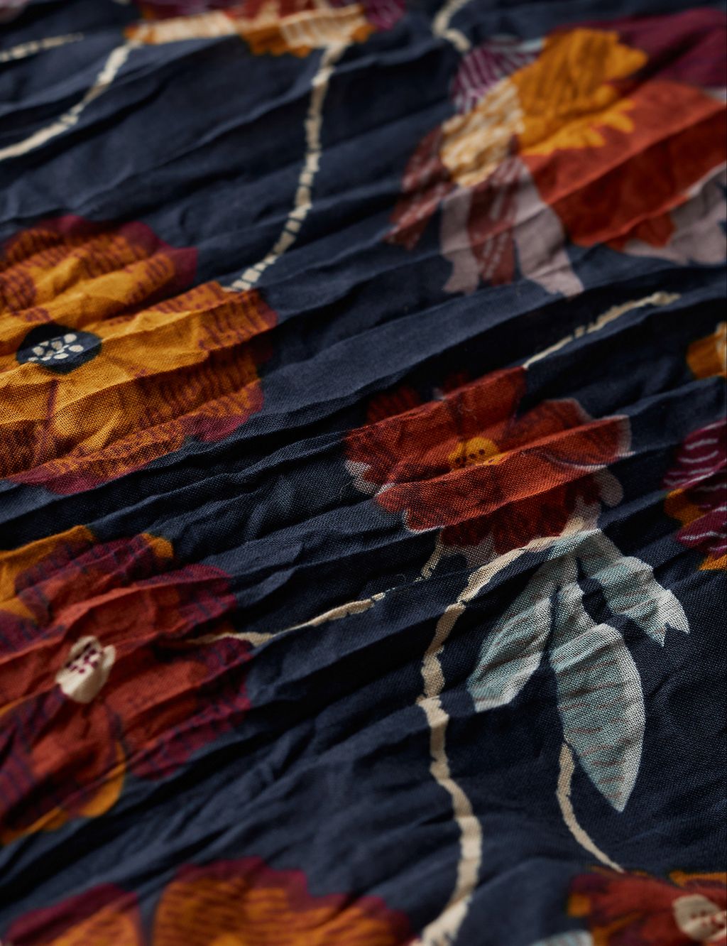 Organic Cotton Floral Textured Collared Shirt | Seasalt Cornwall | M&S