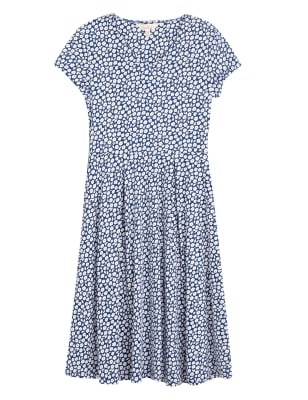 Organic Cotton Floral Waisted Midi Dress | Seasalt Cornwall | M&S