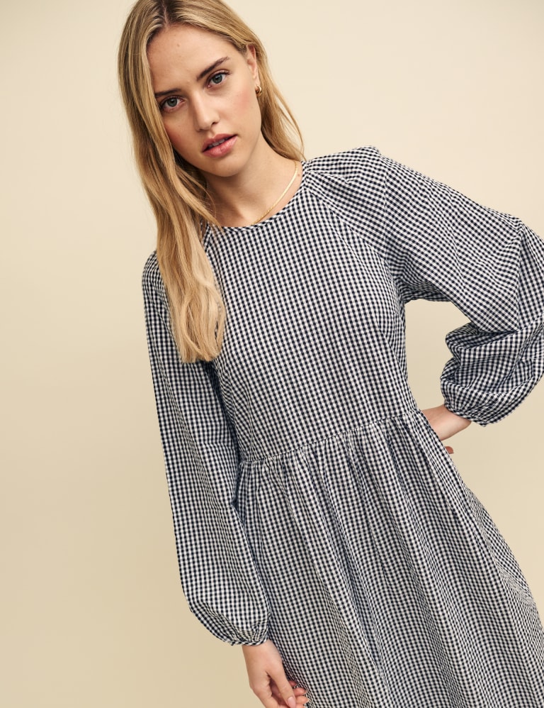 Gingham shop tea dress
