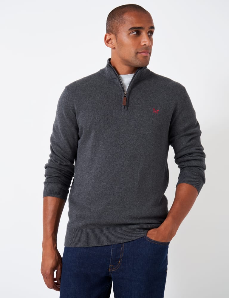 Crew clothing zip jumper sales