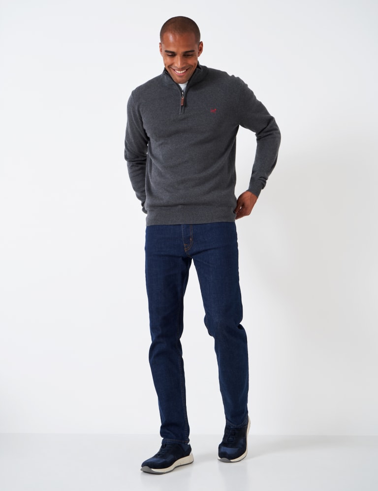 Crew half zip cheap jumper