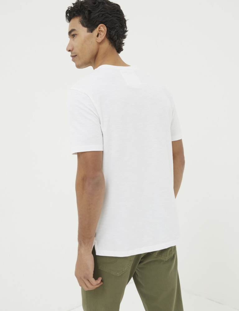 Organic Cotton Henley TShirt FatFace M&S