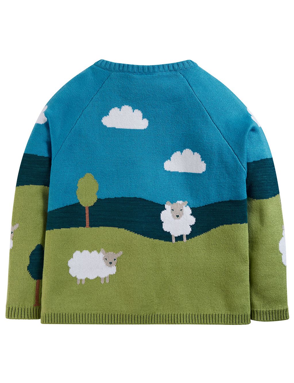 Organic Cotton Knitted Sheep Cardigan (0-4 Yrs) 1 of 4