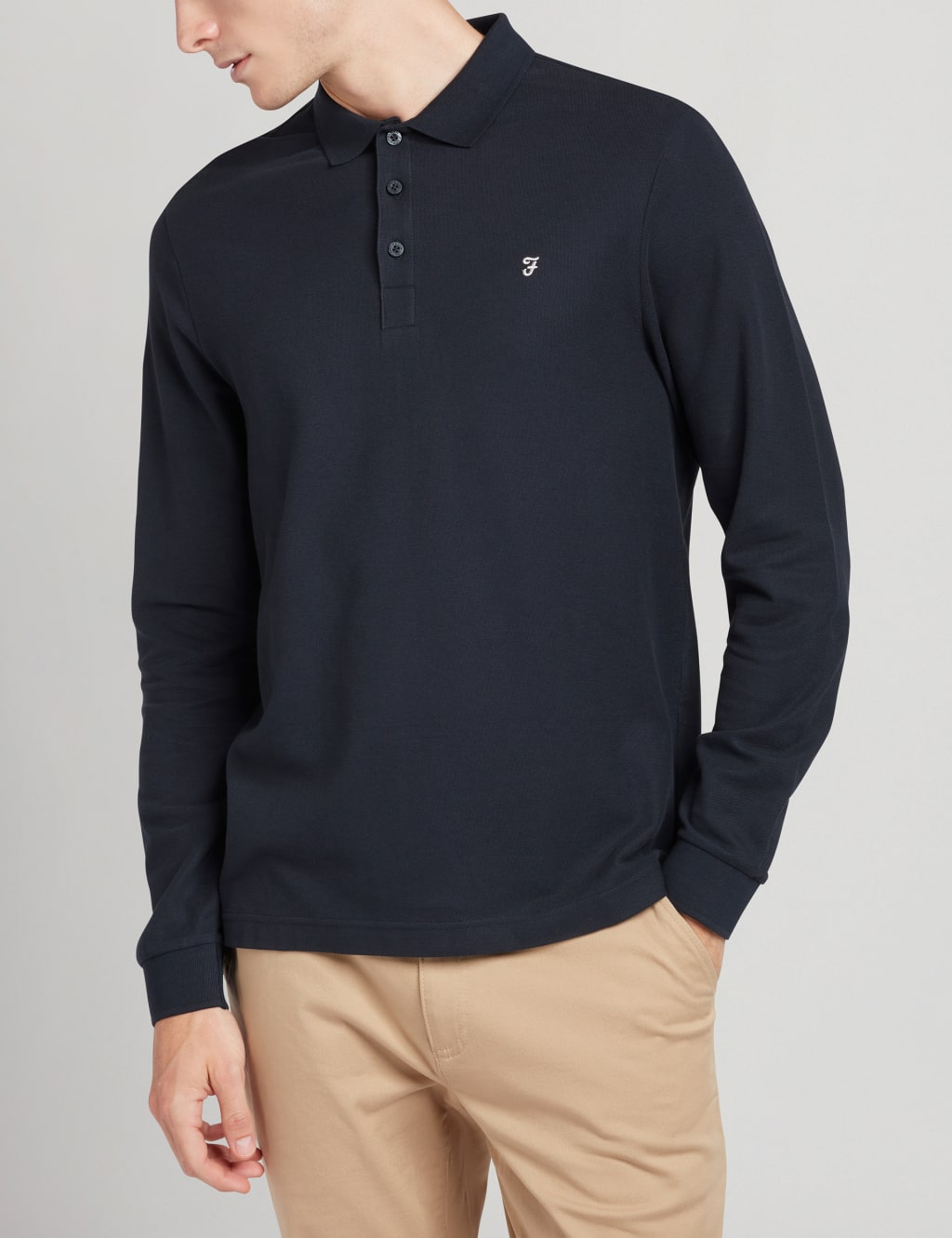 Farah long sleeve polo online