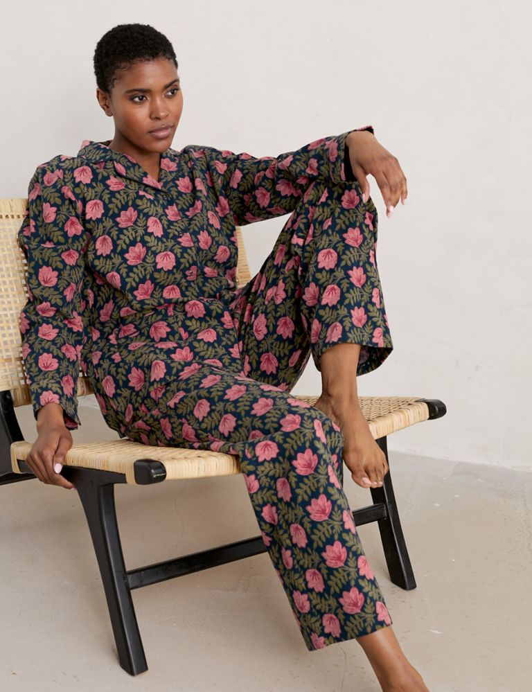 Organic Cotton Printed Pyjama Set 1 of 5