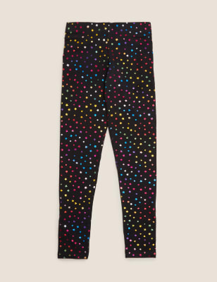 Organic Cotton Rainbow Star Foil Leggings (6-16 Yrs)