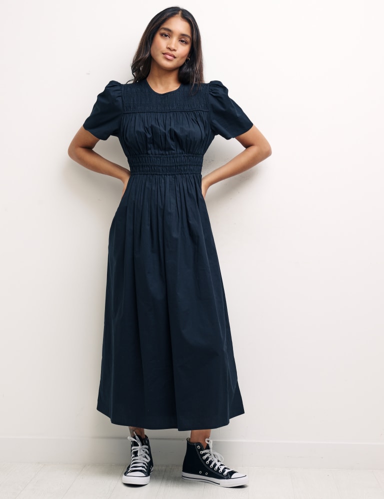 Shirred smock hot sale dress