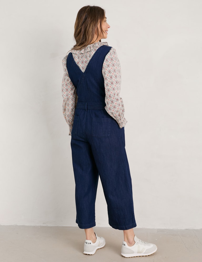 Organic Cotton Sleeveless Cropped Jumpsuit 5 of 6