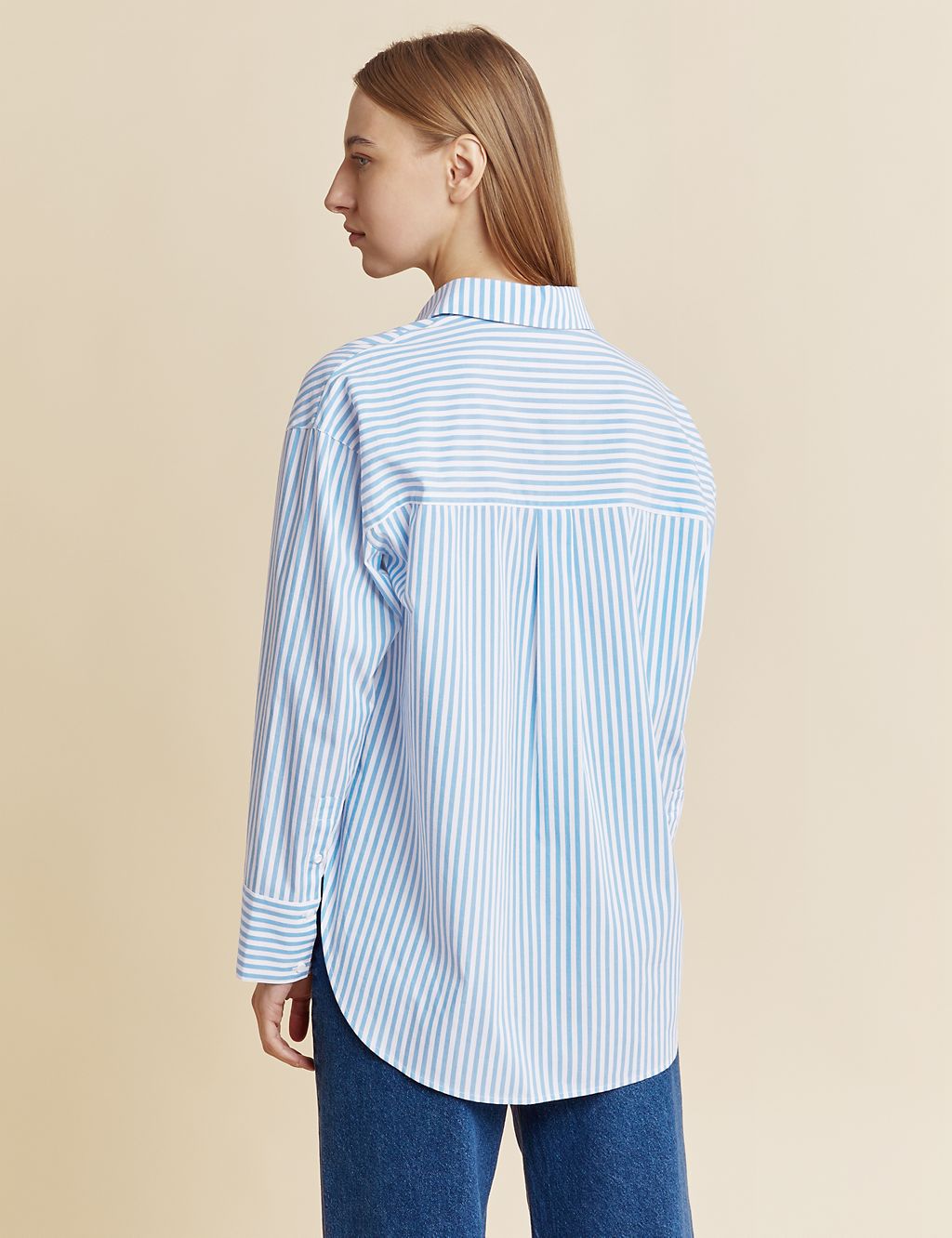 Organic Cotton Striped Collared Shirt 2 of 5