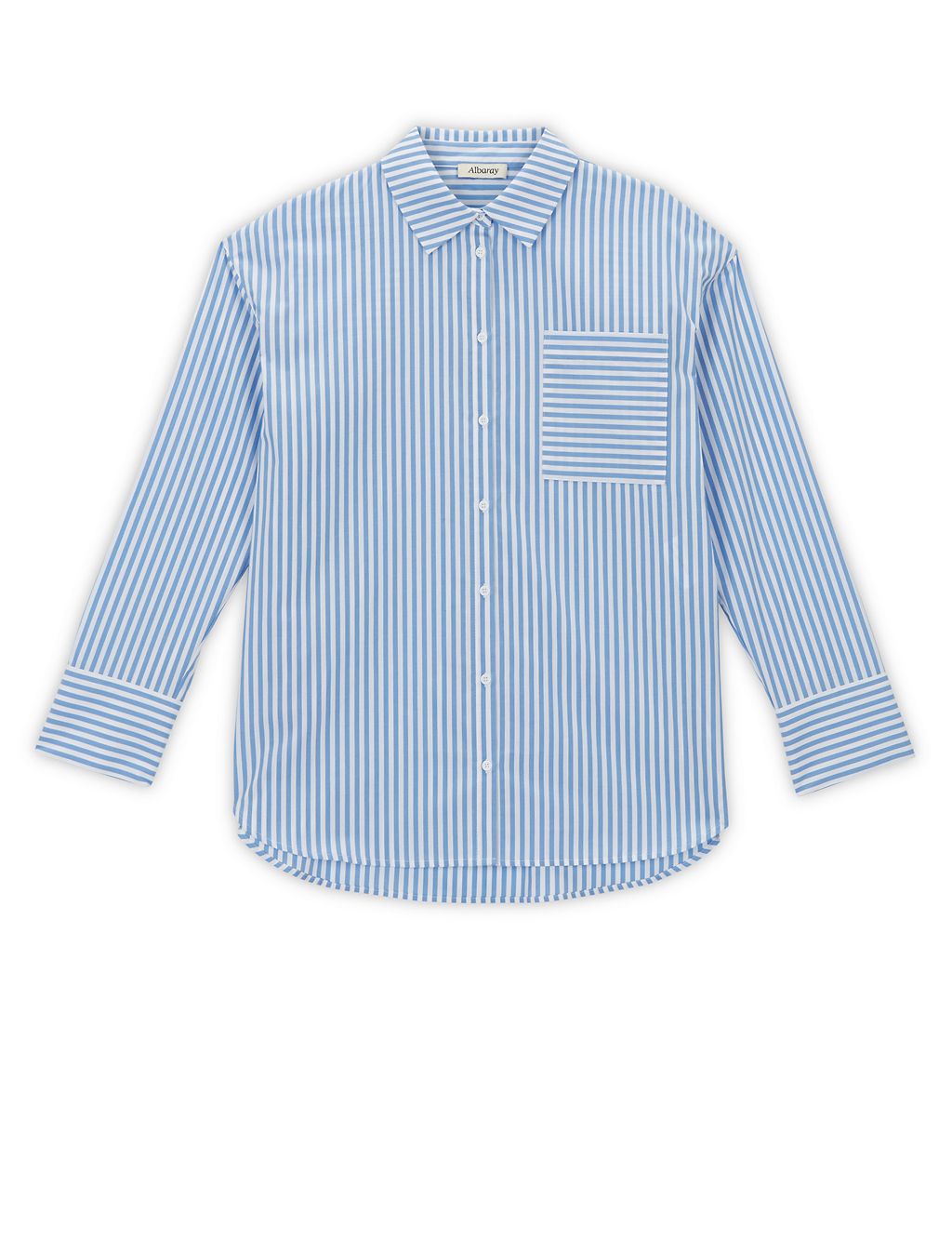 Organic Cotton Striped Collared Shirt 1 of 5