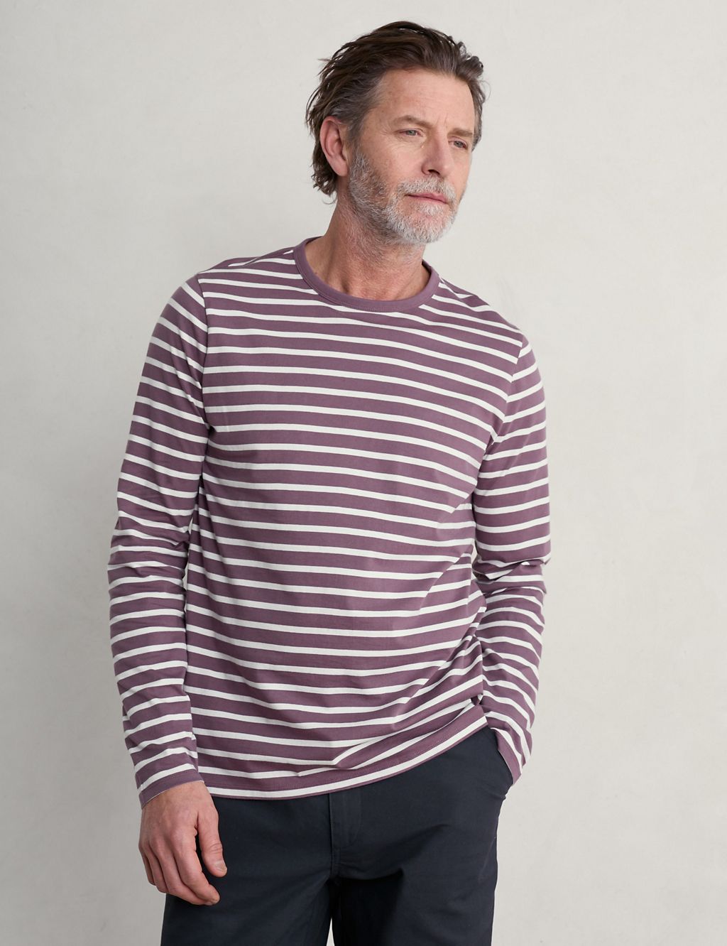 Organic Cotton Striped Long Sleeve T-Shirt 2 of 5