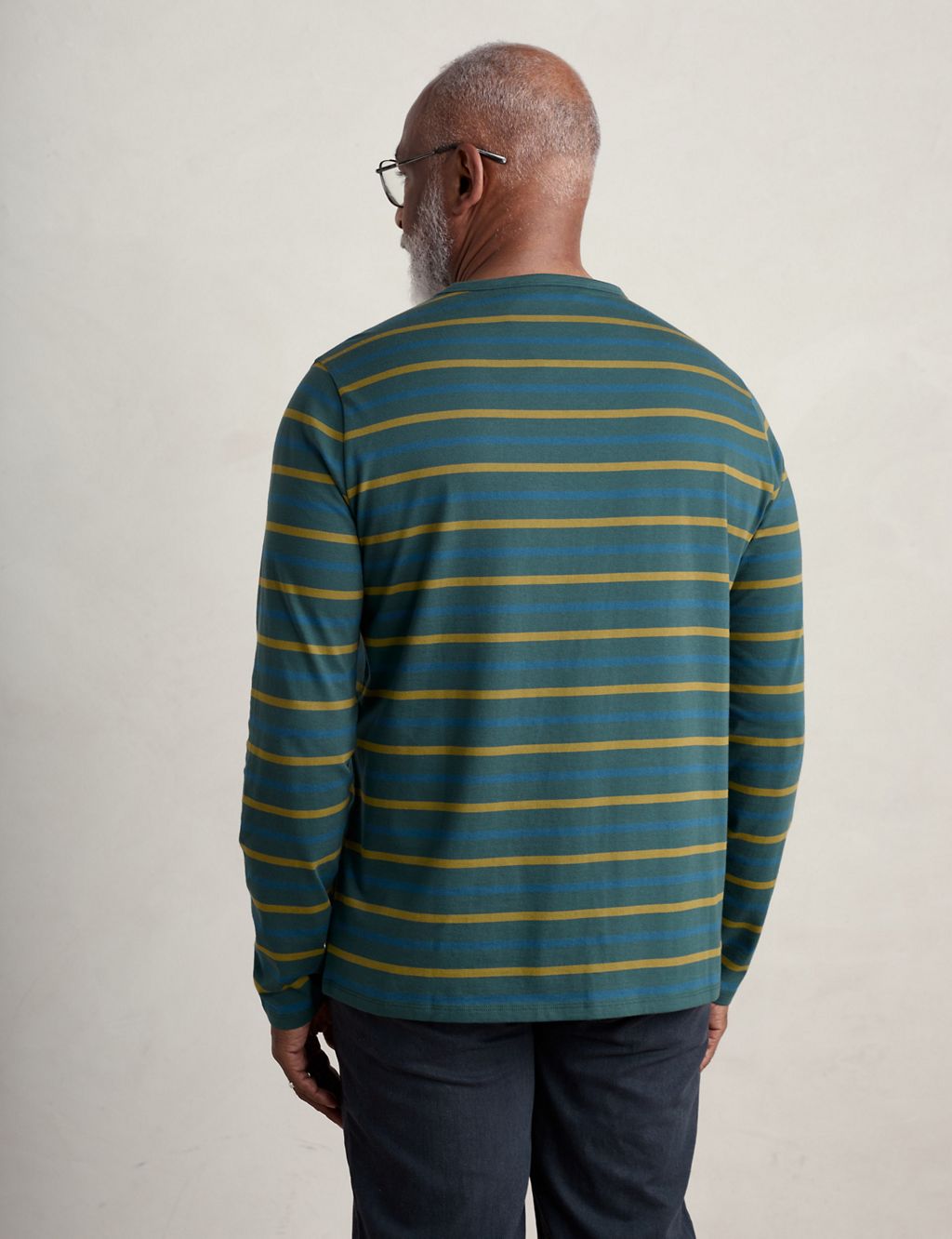 Organic Cotton Striped Long Sleeve T-Shirt 4 of 5