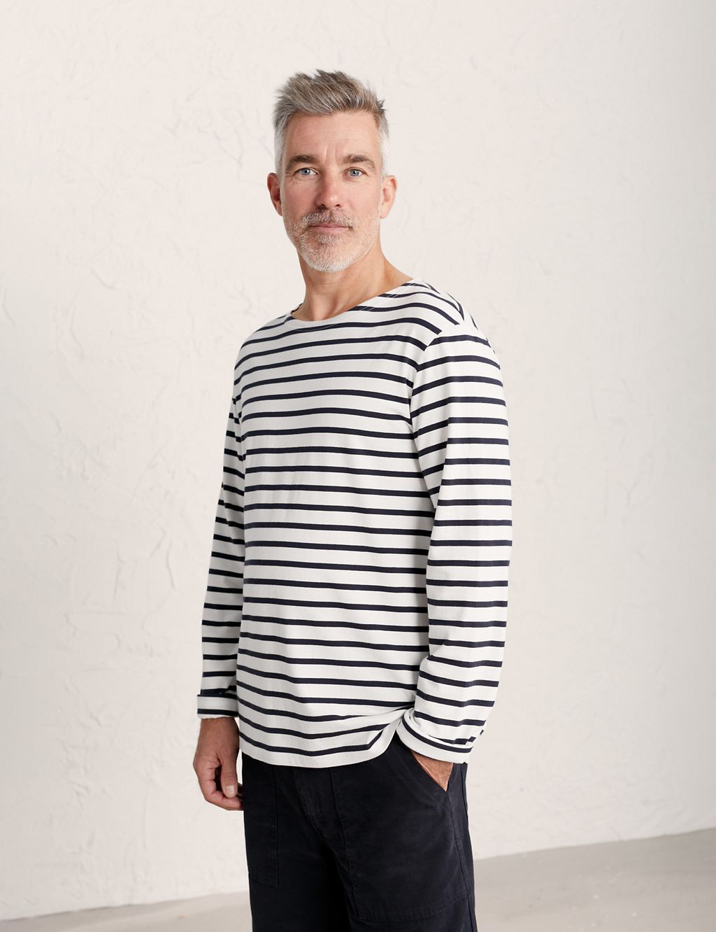 Organic Cotton Striped Long Sleeve T-Shirt 3 of 5