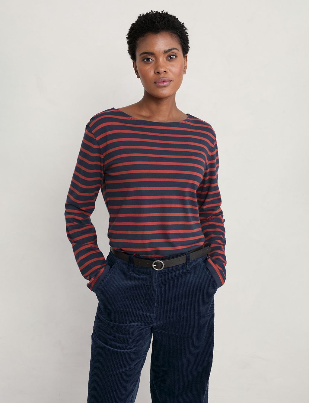 Organic Cotton Striped Long Sleeve Top 3 of 4