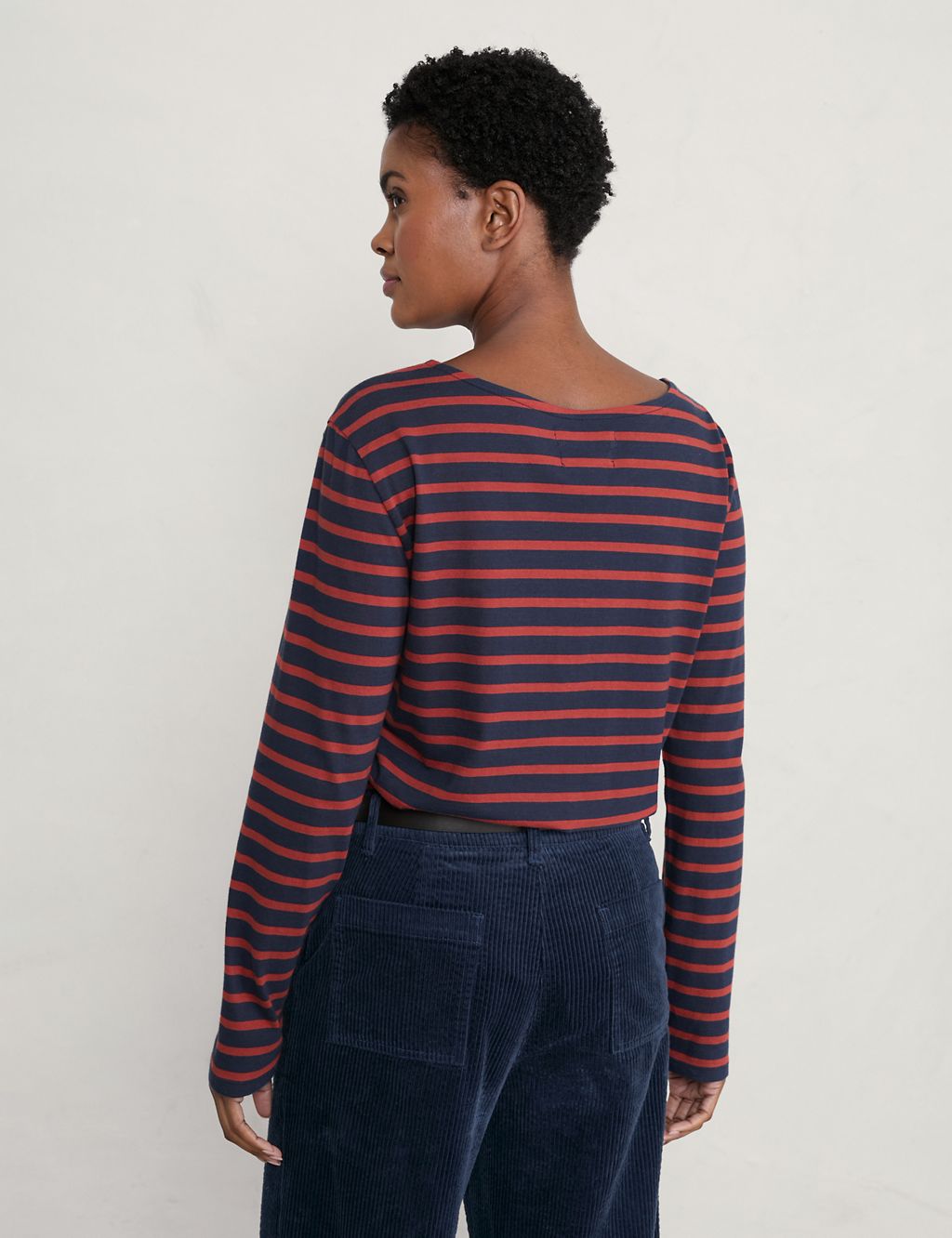 Organic Cotton Striped Long Sleeve Top 2 of 4