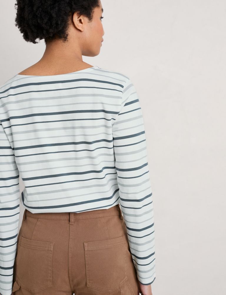 Organic Cotton Striped Long Sleeve Top 4 of 5