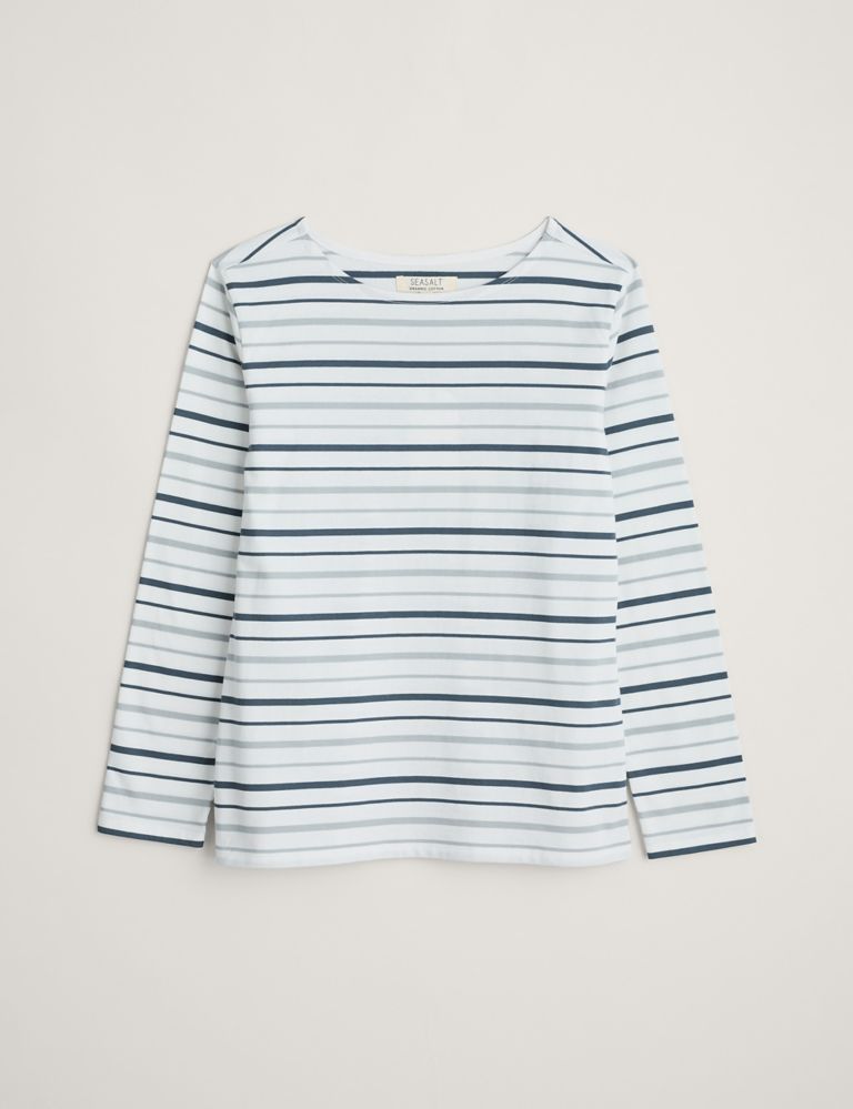 Organic Cotton Striped Long Sleeve Top 2 of 5