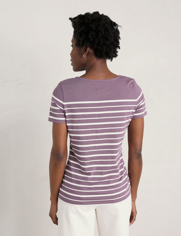 Organic Cotton Striped T-Shirt 4 of 5