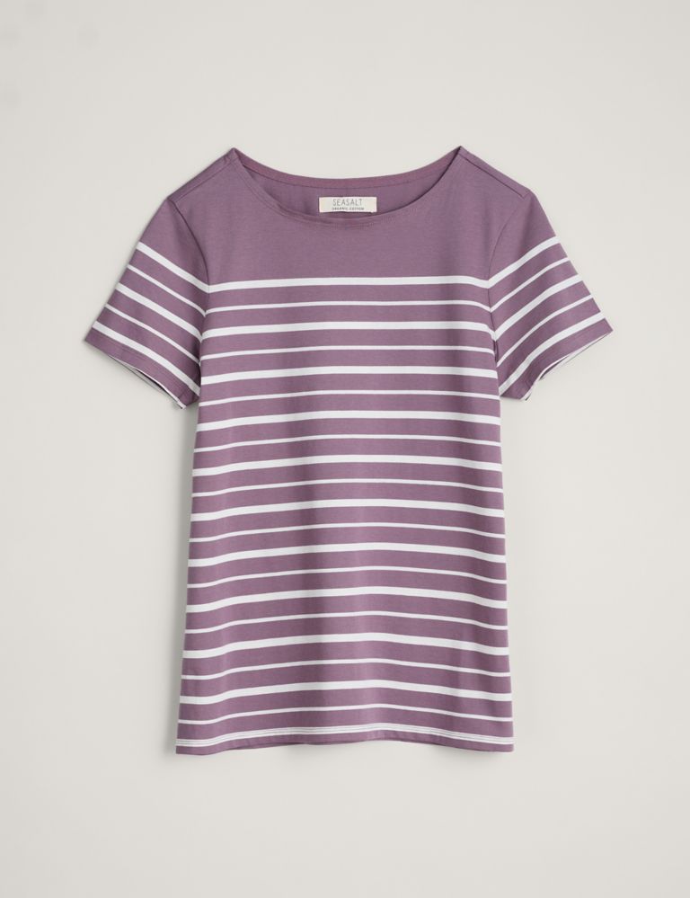 Organic Cotton Striped T-Shirt 2 of 5