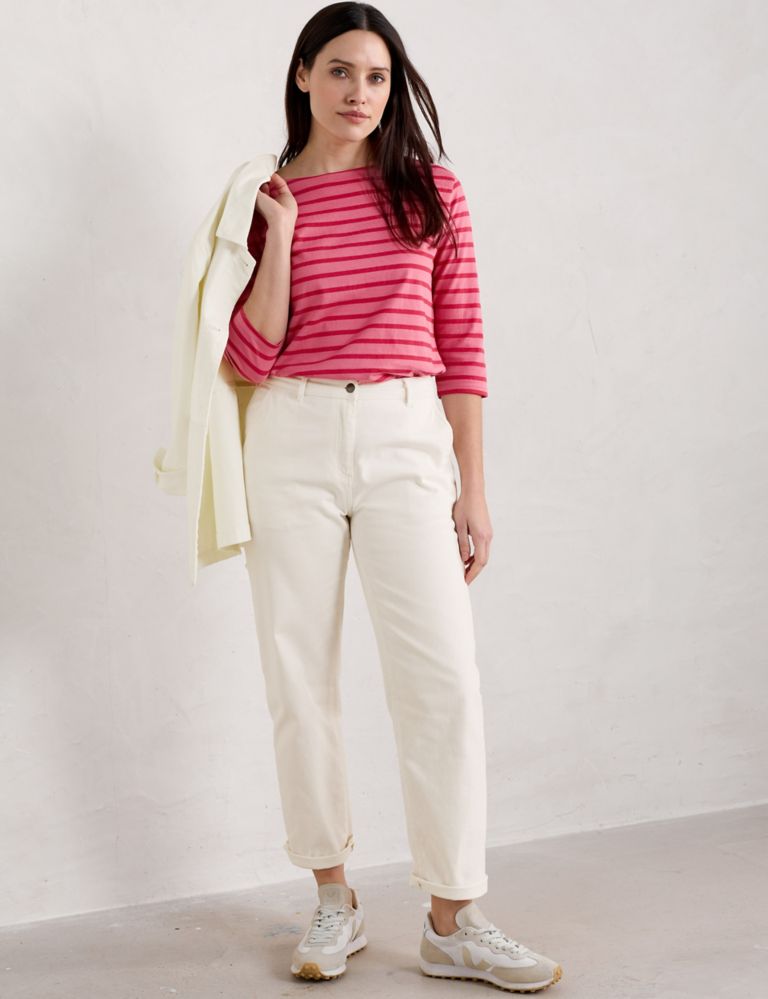 Organic Cotton Striped Top 1 of 5