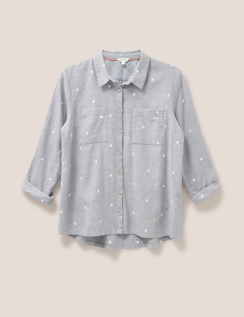Organic Cotton Textured Collared Shirt 1 of 5