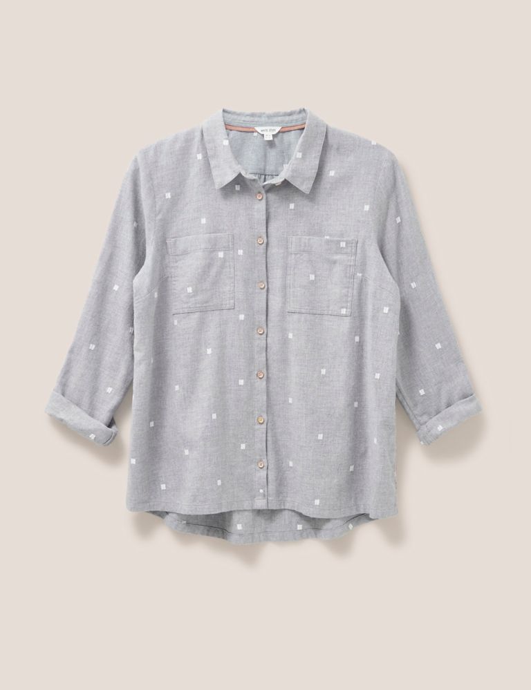 Organic Cotton Textured Collared Shirt 2 of 5