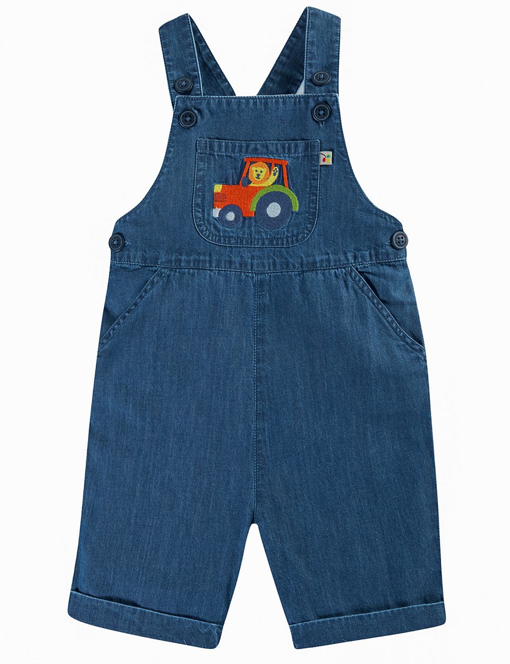 Organic Cotton Tractor Dungarees (0-4 Yrs) 3 of 5